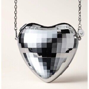 Kate spade X Target Disco Heart silver Crossbody Bag NWT